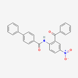 N-(2-benzoyl-4-nitrophenyl)-[1,1'-biphenyl]-4-carboxamide