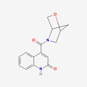 2-Oxa-5-azabicyclo[2.2.1]heptan-5-yl(2-hydroxyquinolin-4-yl)methanone