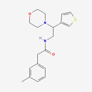 N-(2-morpholino-2-(thiophen-3-yl)ethyl)-2-(m-tolyl)acetamide