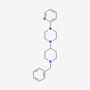 molecular formula C21H28N4 B2397241 1-(1-Benzylpiperidin-4-yl)-4-(pyridin-2-yl)piperazine CAS No. 2034501-30-7