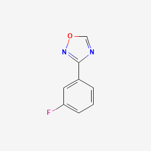 molecular formula C8H5FN2O B2397255 3-(3-Fluorophenyl)-1,2,4-oxadiazole CAS No. 1262412-46-3