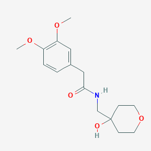 2-(3,4-dimethoxyphenyl)-N-((4-hydroxytetrahydro-2H-pyran-4-yl)methyl)acetamide