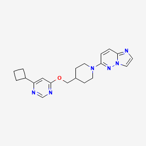 6-(4-(((6-Cyclobutylpyrimidin-4-yl)oxy)methyl)piperidin-1-yl)imidazo[1,2-b]pyridazine