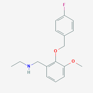 molecular formula C17H20FNO2 B239727 N-ethyl-N-{2-[(4-fluorobenzyl)oxy]-3-methoxybenzyl}amine 