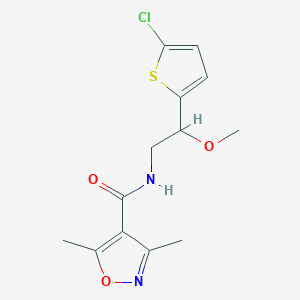 molecular formula C13H15ClN2O3S B2397276 N-(2-(5-氯噻吩-2-基)-2-甲氧基乙基)-3,5-二甲基异恶唑-4-甲酰胺 CAS No. 2034598-54-2