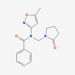 N-(5-methylisoxazol-3-yl)-N-((2-oxopyrrolidin-1-yl)methyl)benzamide