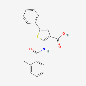 2-[(2-Methylbenzoyl)amino]-5-phenylthiophene-3-carboxylic acid