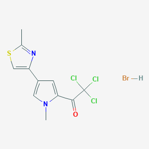 2,2,2-trichloro-1-[1-methyl-4-(2-methyl-1,3-thiazol-4-yl)-1H-pyrrol-2-yl]ethan-1-one hydrobromide