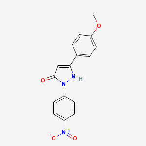 3-(4-methoxyphenyl)-1-(4-nitrophenyl)-1H-pyrazol-5-ol