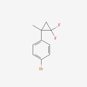 molecular formula C10H9BrF2 B2397303 1-Bromo-4-(2,2-difluoro-1-methylcyclopropyl)benzene CAS No. 2138083-44-8