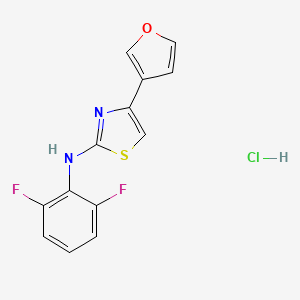 N-(2,6-difluorophenyl)-4-(furan-3-yl)thiazol-2-amine hydrochloride