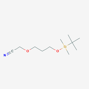 2-[3-[tert-Butyl(dimethyl)silyl]oxypropoxy]acetonitrile