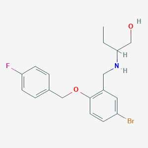 2-({5-Bromo-2-[(4-fluorobenzyl)oxy]benzyl}amino)-1-butanol