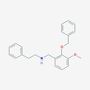 molecular formula C23H25NO2 B239735 N-[2-(benzyloxy)-3-methoxybenzyl]-N-(2-phenylethyl)amine 