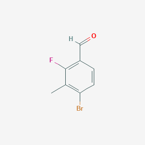 molecular formula C8H6BrFO B2397356 4-Bromo-2-fluoro-3-methylbenzaldehyde CAS No. 1784897-62-6