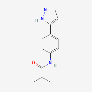 N-(4-(1H-pyrazol-3-yl)phenyl)isobutyramide