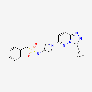 N-(1-(3-cyclopropyl-[1,2,4]triazolo[4,3-b]pyridazin-6-yl)azetidin-3-yl)-N-methyl-1-phenylmethanesulfonamide