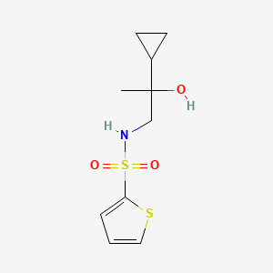 molecular formula C10H15NO3S2 B2397376 N-(2-cyclopropyl-2-hydroxypropyl)thiophene-2-sulfonamide CAS No. 1286721-94-5