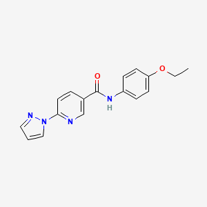 N-(4-ethoxyphenyl)-6-(1H-pyrazol-1-yl)nicotinamide