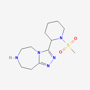 3-(1-Methylsulfonylpiperidin-2-yl)-6,7,8,9-tetrahydro-5H-[1,2,4]triazolo[4,3-d][1,4]diazepine