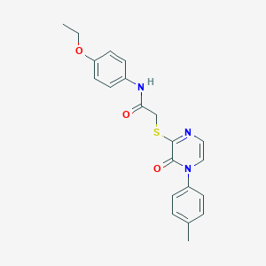 N-(4-ethoxyphenyl)-2-((3-oxo-4-(p-tolyl)-3,4-dihydropyrazin-2-yl)thio)acetamide