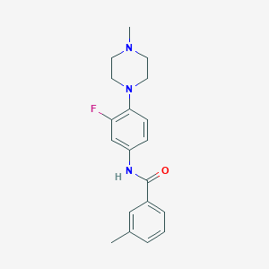 N-[3-fluoro-4-(4-methylpiperazino)phenyl]-3-methylbenzenecarboxamide