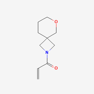 molecular formula C10H15NO2 B2397421 1-(6-Oxa-2-azaspiro[3.5]nonan-2-yl)prop-2-en-1-one CAS No. 2190141-20-7