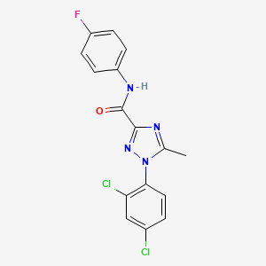 1-(2,4-dichlorophenyl)-N-(4-fluorophenyl)-5-methyl-1H-1,2,4-triazole-3-carboxamide
