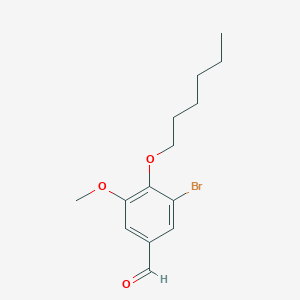 3-Bromo-4-(hexyloxy)-5-methoxybenzaldehyde