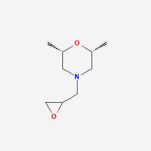molecular formula C9H17NO2 B2397428 (2R,6S)-2,6-Dimethyl-4-(oxiran-2-ylmethyl)morpholine CAS No. 1592016-15-3