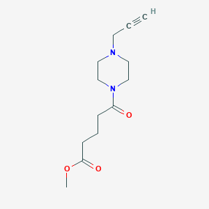 molecular formula C13H20N2O3 B2397432 Methyl 5-oxo-5-(4-prop-2-ynylpiperazin-1-yl)pentanoate CAS No. 1645499-22-4