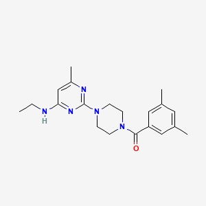 2-[4-(3,5-dimethylbenzoyl)piperazin-1-yl]-N-ethyl-6-methylpyrimidin-4-amine