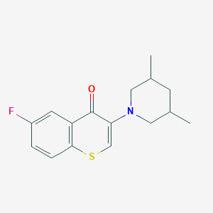 3-(3,5-dimethylpiperidin-1-yl)-6-fluoro-4H-thiochromen-4-one