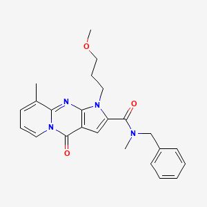 N-benzyl-1-(3-methoxypropyl)-N,9-dimethyl-4-oxo-1,4-dihydropyrido[1,2-a]pyrrolo[2,3-d]pyrimidine-2-carboxamide