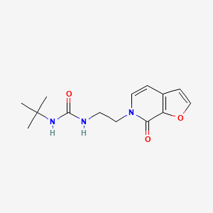 molecular formula C14H19N3O3 B2397441 1-(tert-butyl)-3-(2-(7-oxofuro[2,3-c]pyridin-6(7H)-yl)ethyl)urea CAS No. 2034324-10-0