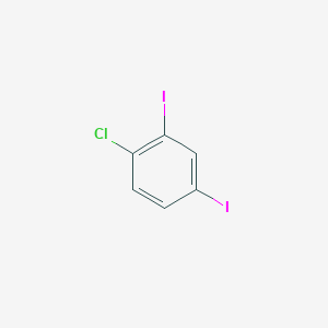 molecular formula C6H3ClI2 B2397444 1-Chloro-2,4-diiodobenzene CAS No. 31928-48-0