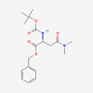 molecular formula C18H26N2O5 B2397461 (r)-Benzyl 2-((tert-butoxycarbonyl)amino)-4-(dimethylamino)-4-oxobutanoate CAS No. 1192176-44-5