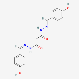 (N'1E,N'3Z)-N'1,N'3-bis(4-hydroxybenzylidene)malonohydrazide
