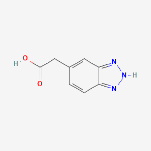 molecular formula C8H7N3O2 B2397473 2-(1H-1,2,3-benzotriazol-5-yl)acetic acid CAS No. 491612-10-3