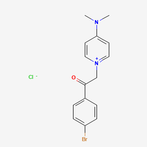1-(2-(4-Bromophenyl)-2-oxoethyl)-4-(dimethylamino)pyridin-1-ium chloride