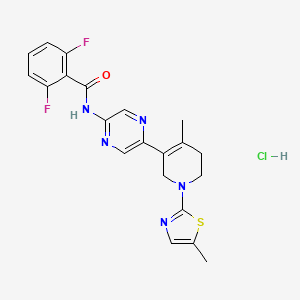 molecular formula C21H20ClF2N5OS B2397487 RO2959 Hydrochloride CAS No. 1219927-22-6; 2309172-44-7