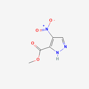 molecular formula C5H5N3O4 B2397495 methyl 4-nitro-1H-pyrazole-3-carboxylate CAS No. 1345513-95-2; 138786-86-4