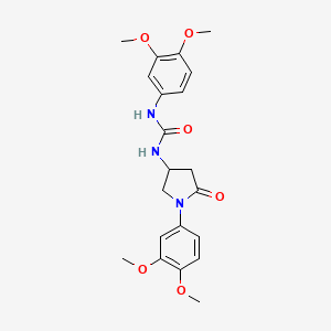 1-(3,4-Dimethoxyphenyl)-3-(1-(3,4-dimethoxyphenyl)-5-oxopyrrolidin-3-yl)urea
