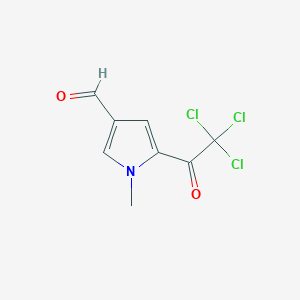 molecular formula C8H6Cl3NO2 B2397540 1-methyl-5-(trichloroacetyl)-1H-pyrrole-3-carbaldehyde CAS No. 67858-52-0