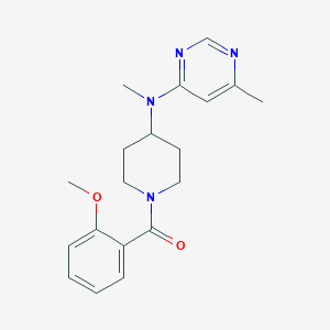 B2397555 (2-Methoxyphenyl)-[4-[methyl-(6-methylpyrimidin-4-yl)amino]piperidin-1-yl]methanone CAS No. 2415554-59-3