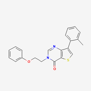 7-(2-methylphenyl)-3-(2-phenoxyethyl)thieno[3,2-d]pyrimidin-4(3H)-one