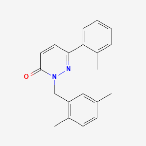 molecular formula C20H20N2O B2397565 2-(2,5-二甲基苄基)-6-(邻甲苯基)哒嗪-3(2H)-酮 CAS No. 899740-22-8