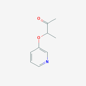 molecular formula C9H11NO2 B2397569 3-(Pyridin-3-yloxy)butan-2-one CAS No. 400074-58-0