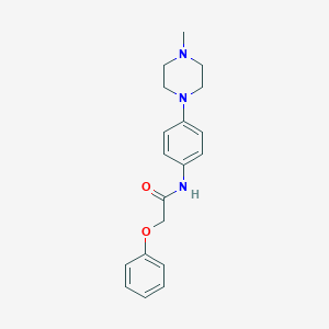molecular formula C19H23N3O2 B239757 N-[4-(4-methylpiperazin-1-yl)phenyl]-2-phenoxyacetamide 