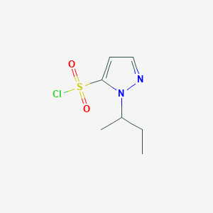 molecular formula C7H11ClN2O2S B2397584 1-sec-butyl-1H-pyrazole-5-sulfonyl chloride CAS No. 1245808-44-9